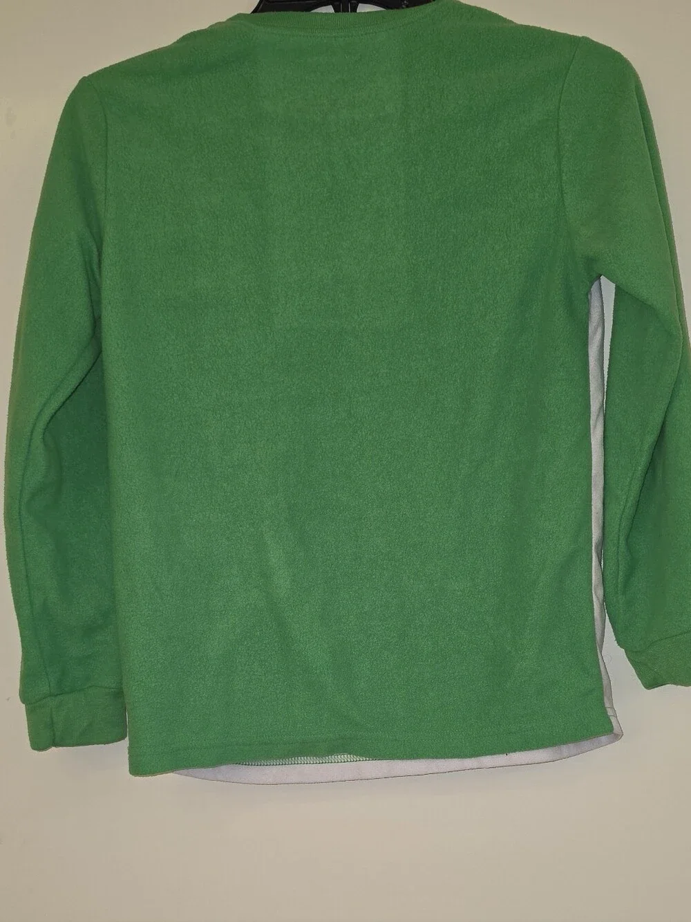 Boys Long-Sleeve Minecraft Graphic Pajama Shirt - Green/White, 10/12